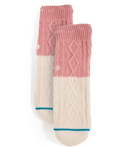 Stance Tance Cheapeake Fuzzy Ock Roeoke - Pink