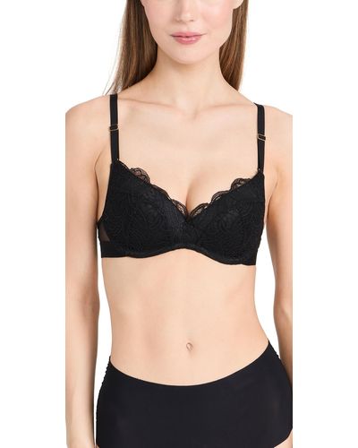Lively The Lace No-wire Push-up Bra D - Black