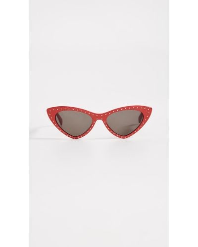 Moschino Pointed Cat Eye Sunglasses - Red