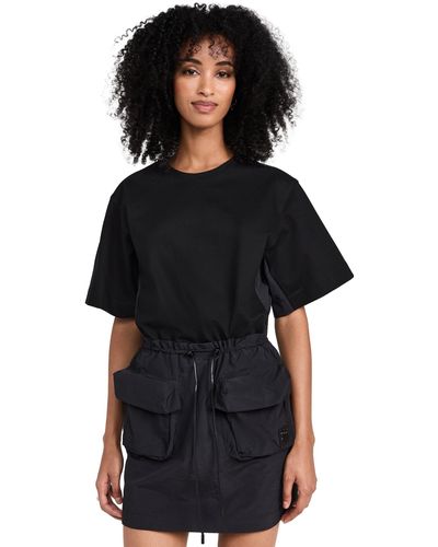 Juun.J Cubic Pocket Mini Jersey Dress - Black