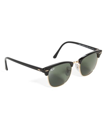 Ray-Ban Rb3016 Classic Clubmaster Rimless Sunglasses - Green