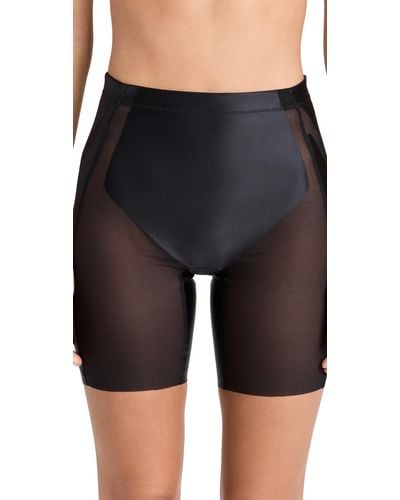 Spanx Booty-lifting Mid-thigh Shorts - Black