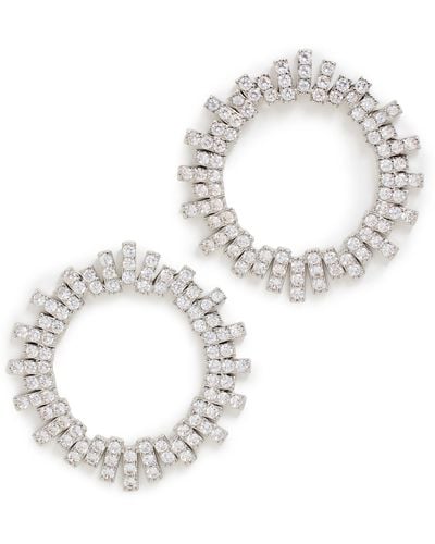 Luv Aj The Pave Ray Earrings - White