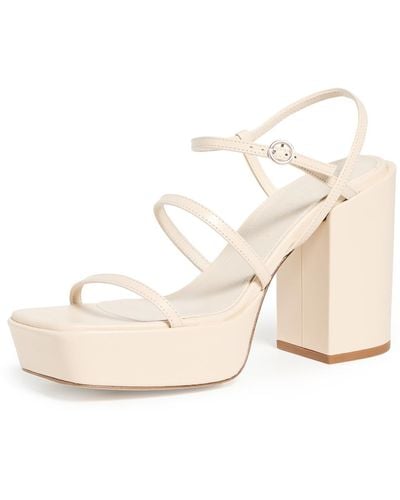 Aeyde Katalin Nappa Leather Sandals 39 - White