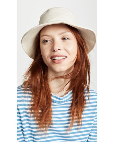 Madewell Short-brimmed Canvas Bucket Hat - Brown