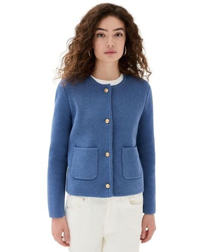 Alex Mill Aex Mi Pari Weater Jacket Harbour Bue - Blue
