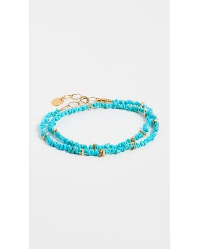 Chan Luu Naked Wrapped Turquoise Bracelet - Blue