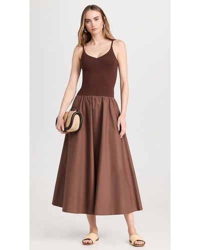 Pixie Market Bea Tank Dress - Brown