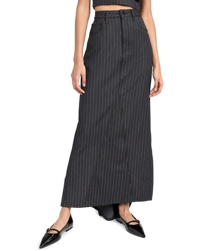 AFRM Rennia Floral Print High Waist Maxi Skirt