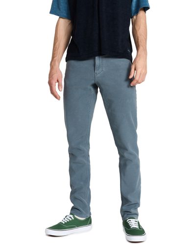 Faherty Stretch Terry 5 Pocket Pants - Blue