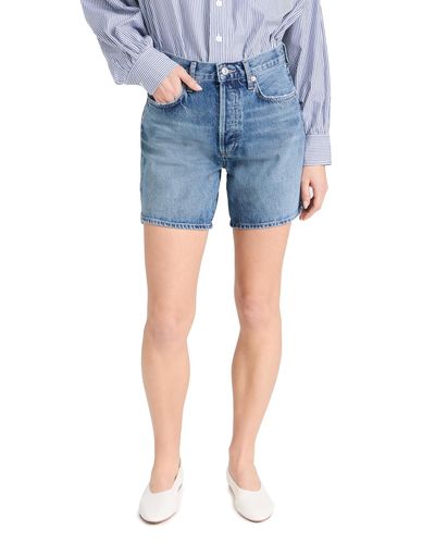 Citizens of Humanity Marlow Long Vintage Shorts - Blue