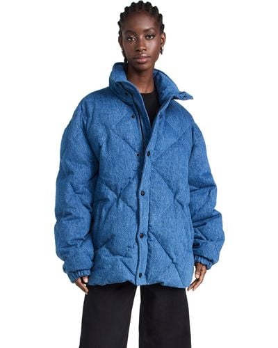 Made In Tomboy Ade In Toboy Diana Puffer Jacket Bue - Blue