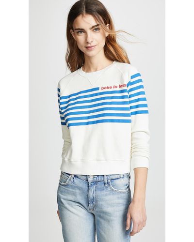 Mother The Square Pullover Sweatshirt - Blue
