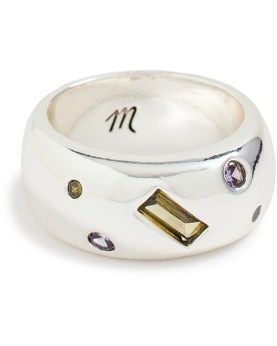 Madewell Crystal-inlay Chunky Ring - Multicolour