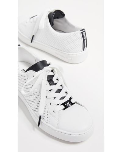 MICHAEL Michael Kors Keaton Lace Up Sneakers - White