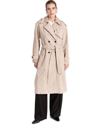 Anine Bing Finey Trench Coat - Natural