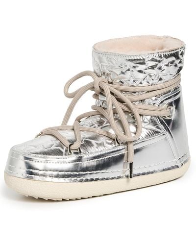 Inuikii Bomber Star Ankle Boots - White