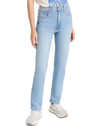 Mother High Waisted Rider Skimp Jeans - Blue