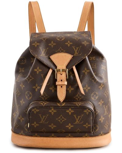 What Goes Around Comes Around Louis Vuitton Monogram Montsouris Mm Backpack - Brown