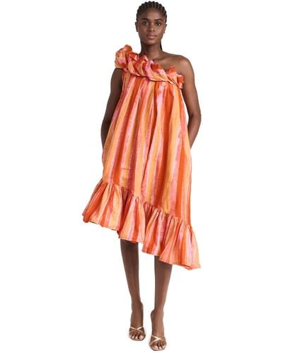 Sika Finch Dress - Orange