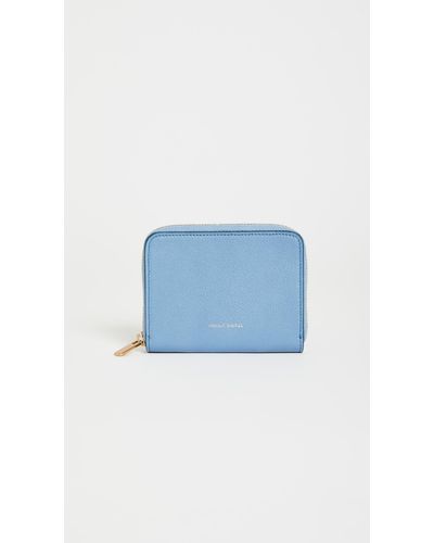 Mansur Gavriel Compact Zip Wallet - Blue
