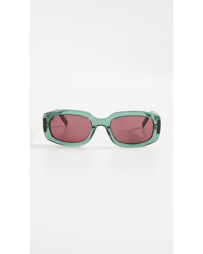 KENZO Narrow Rectangular Sunglasses - Green