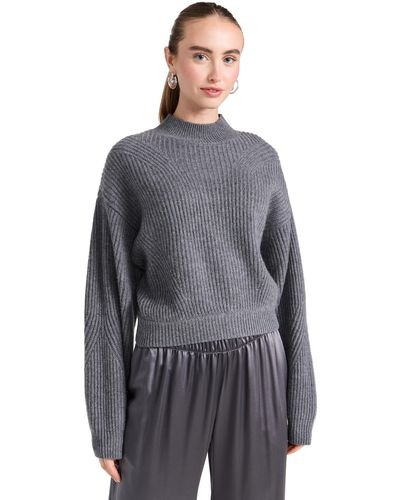 LeKasha Merida Cashmere Sweater - Gray
