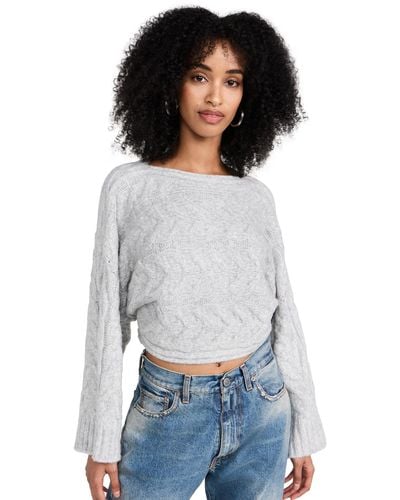 525 Aiyah Sweater X - White