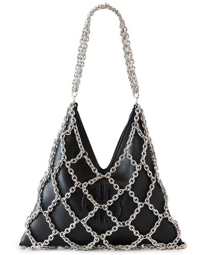 Anine Bing Mini Gaia Chain Bag - And Silver - Black