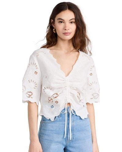 Mother Other The Socia Butterfy Top - White
