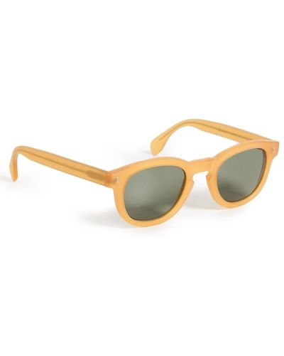 Illesteva Murdoch Matte Honey Gold Sunglasses - Multicolor
