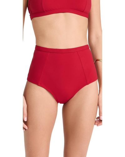 Reformation Azure Bikini Bottoms - Red