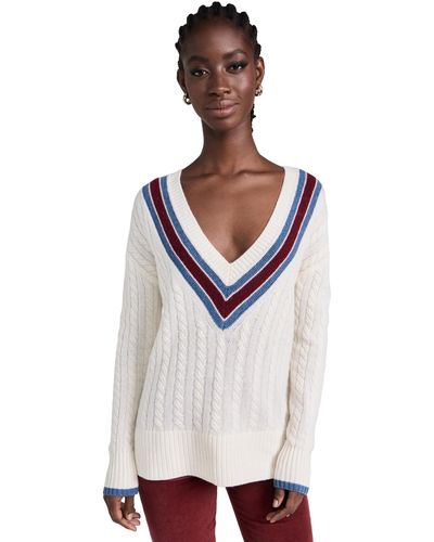 Veronica Beard Sibey Sweater Ivory Muti - Multicolour