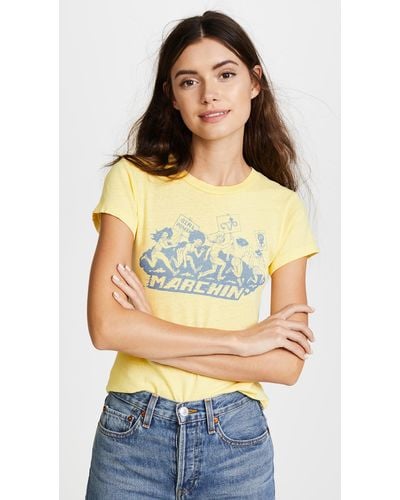 RE/DONE Marching Tee - Yellow