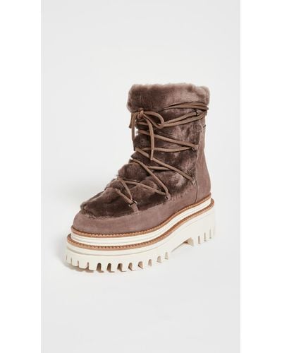 Paloma Barceló Nazare Shearling Boots - Brown