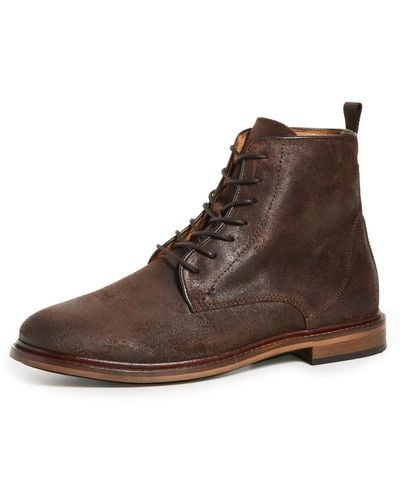 Shoe The Bear Ned Waxed Suede Boots - Brown