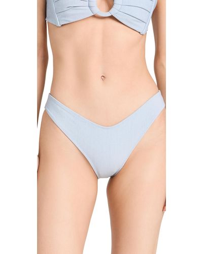 Montce X Olivia Culpo Lulu Zig Zag Bikini Bottoms - Blue