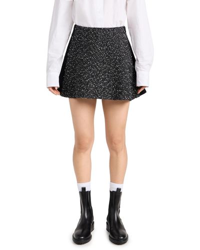 Rag & Bone Elsie Tweed Miniskirt - Black
