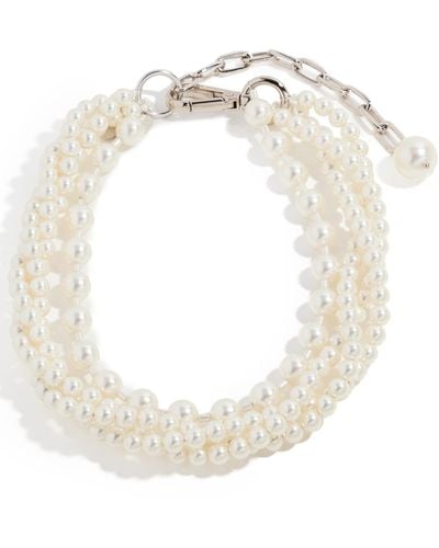 Simone Rocha Double Twisted Necklace - White
