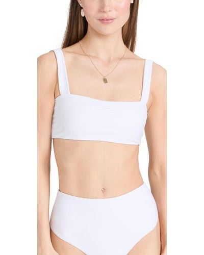 JADE Swim Jade Wi Coat Bikini Top - White