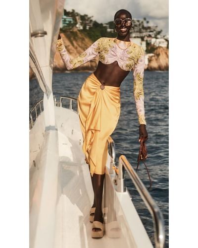 Andrea Iyamah Behati Skirt - Yellow
