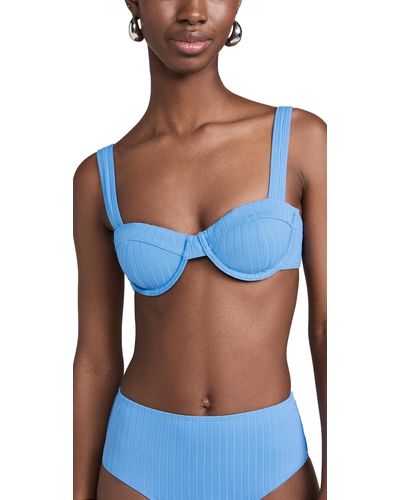 Solid & Striped Soid & Striped The Io Bikini Top Marina Bue - Blue