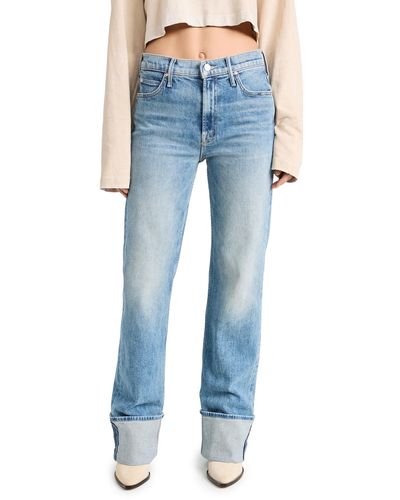 Mother The Duster Skimp Cuff Jeans - Blue
