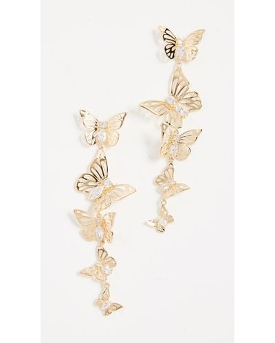 Kate Spade Social Butterfly Linear Earrings - Metallic