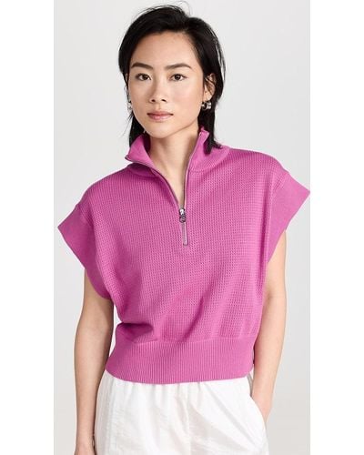 Varley Fulton Cropped Knit - Pink