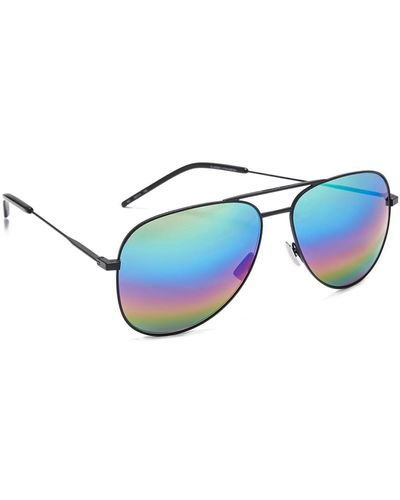 Saint Laurent Classic 11 Rainbow Sunglasses - Blue