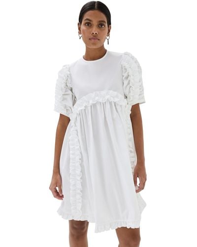 Cecilie Bahnsen Ginny Dress Cotton - White