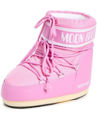 Moon Boot Icon Low Nylon Boots - Pink