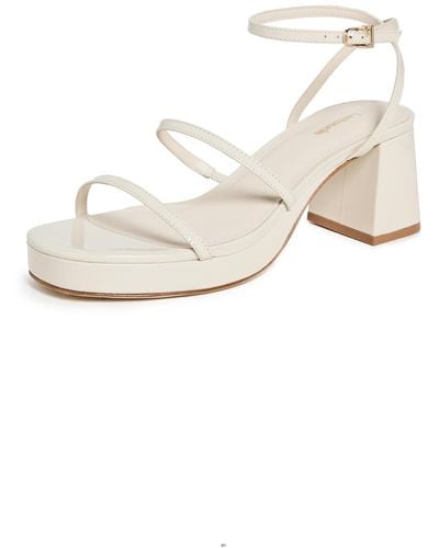 Larroude Gio Sandals - White