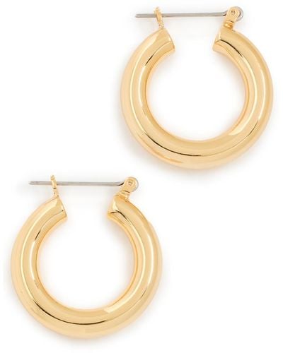 Luv Aj Baby Amalfi Tube Hoop Earrings - Metallic